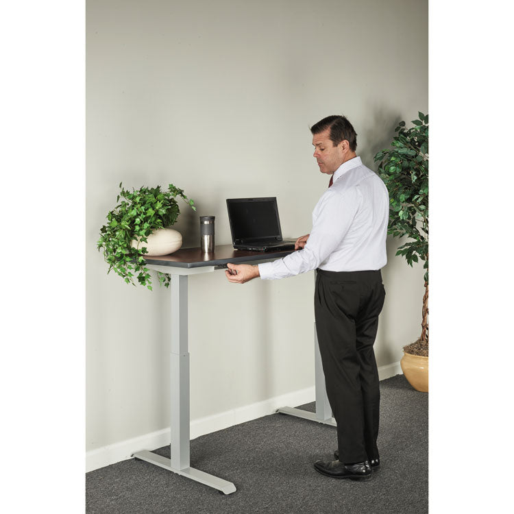 Alera AdaptivErgo Sit-Stand Two-Stage Electric Height-Adjustable Table Base, 48.06" x 24.35" x 27.5" to 47.2", Gray