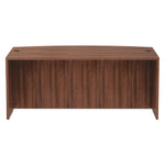 Alera Valencia Series Bow Front Desk Shell, 71" X 41.38" X 29.63", Modern Walnut