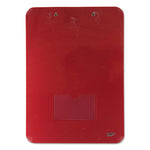 Unbreakable Recycled Clipboard, 0.25" Clip Capacity, Holds 8.5 x 11 Sheets, Red