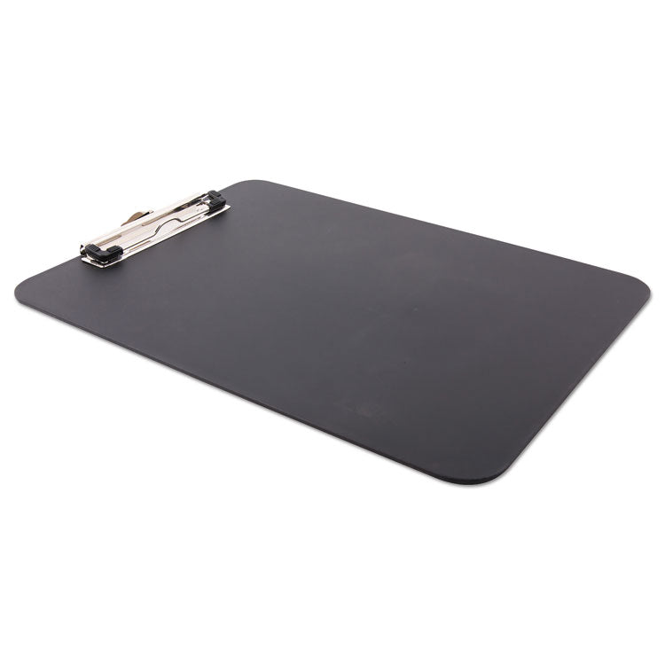 Unbreakable Recycled Clipboard, 0.5" Clip Capacity, Holds 8.5 x 11 Sheets, Black