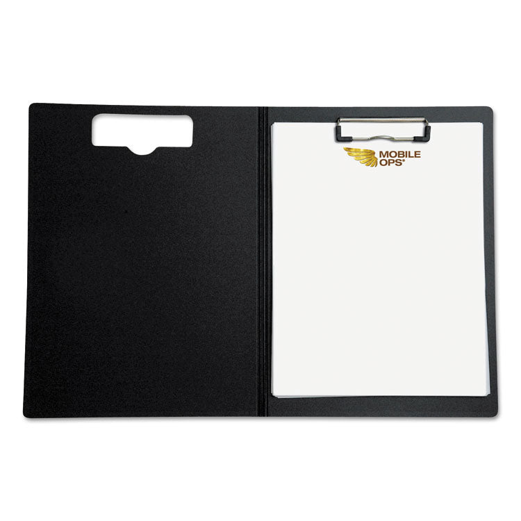 Portfolio Clipboard with Low-Profile Clip, Portrait Orientation, 0.5" Clip Capacity, Holds 8.5 x 11 Sheets, Blue