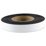 Dry Erase Magnetic Label Tape, 1" x 50 ft, White