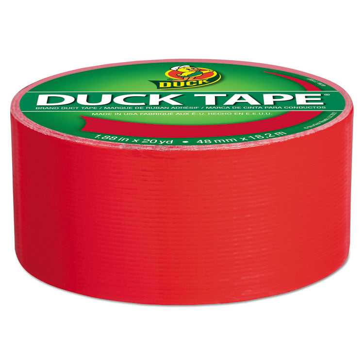Colored Duct Tape, 3" Core, 1.88" X 20 Yds, Red