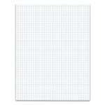 Cross Section Pads, Cross-Section Quadrille Rule (4 Sq/in, 1 Sq/in), 50 White 8.5 X 11 Sheets