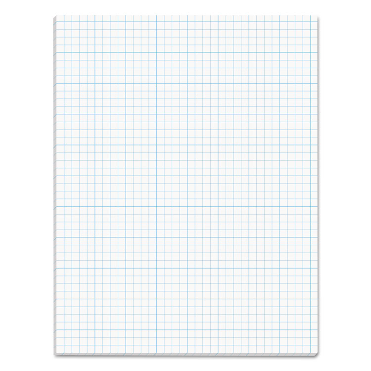 Cross Section Pads, Cross-Section Quadrille Rule (4 Sq/in, 1 Sq/in), 50 White 8.5 X 11 Sheets