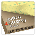 Double Docket Ruled Pads, Narrow Rule, 100 Canary-Yellow 8.5 X 11.75 Sheets, 6/pack