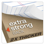 Docket Ruled Perforated Pads, Wide/legal Rule, 50 White 8.5 X 11.75 Sheets, 6/pack