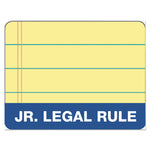 Docket Gold Ruled Perforated Pads, Narrow Rule, 50 Canary-Yellow 5 X 8 Sheets, 12/pack