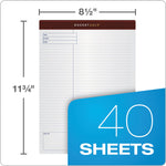 Docket Gold Planning Pads, Project-Management Format, Quadrille Rule (4 Sq/in), 40 White 8.5 X 11.75 Sheets, 4/pack
