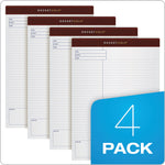 Docket Gold Planning Pads, Project-Management Format, Quadrille Rule (4 Sq/in), 40 White 8.5 X 11.75 Sheets, 4/pack
