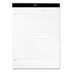 Focusnotes Legal Pad, Meeting-Minutes/notes Format, 50 White 8.5 X 11.75 Sheets