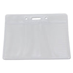 Sicurix Vinyl Badge Holder, 4 X 3, Clear, 50/pack