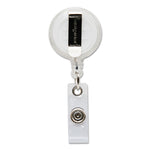 ID Slide-Style Belt Clip Card Reels, 30" Extension, Blue/Purple/Red/Translucent, 4/Pack