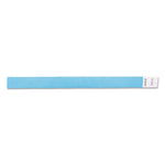 Security Wristbands, Sequentially Numbered, 10" x 0.75", Blue, 100/Pack
