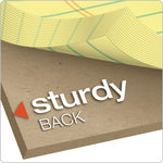 Perforated Writing Pads, Narrow Rule, 50 Canary-Yellow 5 X 8 Sheets, Dozen