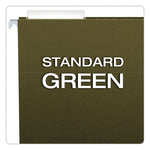 Standard Green Hanging Folders, Legal Size, 1/3-Cut Tabs, Standard Green, 25/Box