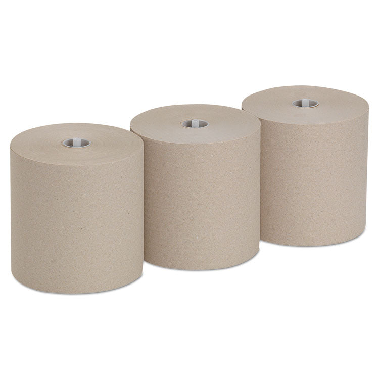 Pacific Blue Ultra Paper Towels, 1-Ply, 7.87" x 1,150 ft, Natural, 3 Rolls/Carton