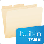 Ready-Tab Reinforced File Folders, 1/3-Cut Tabs: Assorted, Letter Size, Manila, 50/Pack