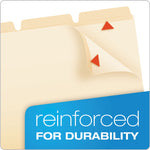 Ready-Tab Reinforced File Folders, 1/3-Cut Tabs: Assorted, Letter Size, Manila, 50/Pack
