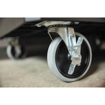 Heavy Duty Adaptable Utility Cart, Plastic, 2 Shelves, 500 lb Capacity, 25.2" x 51.5" x 36", Black