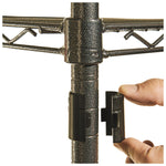 Wire Shelving Starter Kit, Four-Shelf, 36w X 24d X 72h, Black Anthracite