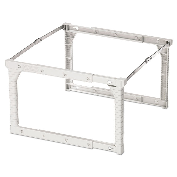 Plastic Snap-Together Hanging Folder Frame, Legal/letter Size, 18" To 27" Long, White/silver Accents, 4/box