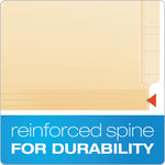 Manila Laminated End Tab Fastener Folders, 11-pt Manila, 0.75" Expansion, 1 Fastener, Letter Size, Manila Exterior, 50/Box