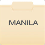 Manila File Folders, 1/3-Cut Tabs: Center Position, Letter Size, 0.75" Expansion, Manila, 100/Box