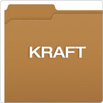 Kraft Fastener Folders, 1/3-Cut Tabs, 1 Fastener, Letter Size, Kraft Exterior, 50/Box