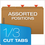 Kraft Fastener Folders, 1/3-Cut Tabs, 2 Fasteners, Legal Size, Kraft Exterior, 50/Box