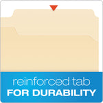 Manila Fastener Folders, 1/3-Cut Tabs, 1 Fastener, Legal Size, Manila Exterior, 50/Box