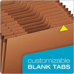 Heavy-Duty Open-Top Expanding Stadium File, 31 Sections, 1/3-Cut Tabs, Letter Size, Redrope