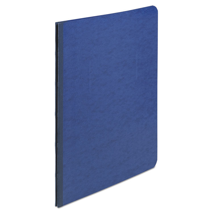 Presstex Report Cover With Tyvek Reinforced Hinge, Side Bound, Two-Piece Prong Fastener, 3" Capacity, 8.5 X 11, Dark Blue
