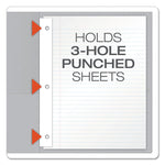 Twin-Pocket Folders With 3 Fasteners, 0.5" Capacity, 11 X 8.5, Gray, 25/box