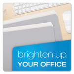 Colored File Folders, Straight Tabs, Letter Size, Gray/Light Gray, 100/Box