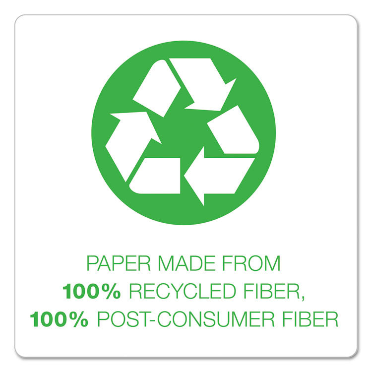 Earthwise by Pendaflex 100% Recycled Colored Hanging File Folders, Letter Size, 1/5-Cut Tabs, Green, 25/Box