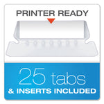 Colored Reinforced Hanging Folders, Letter Size, 1/5-Cut Tabs, Gray, 25/Box