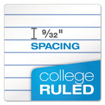 Second Nature Single Subject Wirebound Notebooks, Medium/College Rule, Light Blue Cover, (80) 9.5 x 6 Sheets