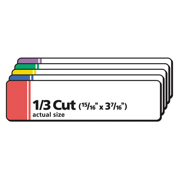Extra-Large Trueblock File Folder Labels With Sure Feed Technology, 0.94 X 3.44, White, 18/sheet, 25 Sheets/pack