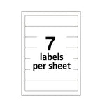 Printable 4" X 6" - Permanent File Folder Labels, 0.69 X 3.44, White, 7/sheet, 36 Sheets/pack, (5203)