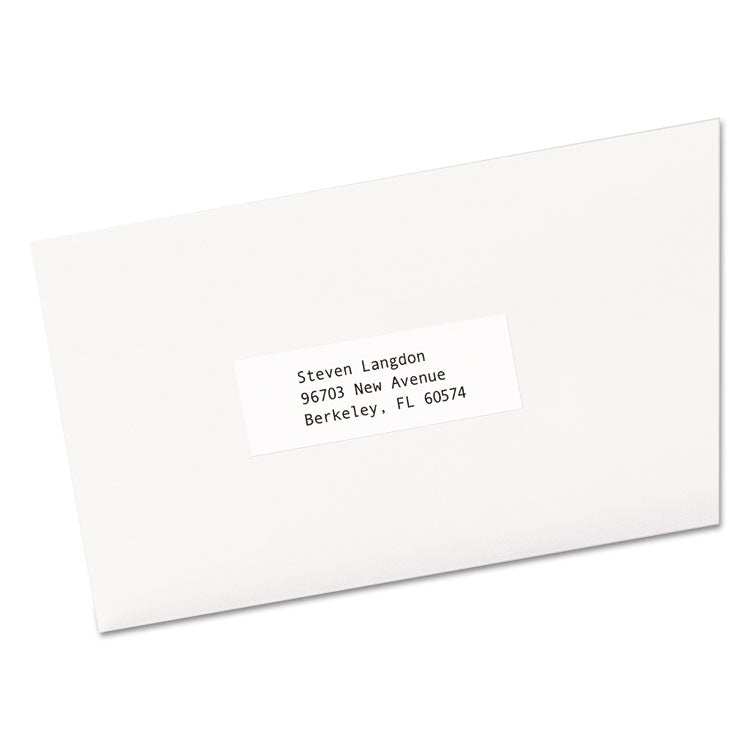Copier Mailing Labels, Copiers, 1 X 2.81, White, 33/sheet, 500 Sheets/box