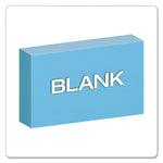 Unruled Index Cards, 3 X 5, Blue, 100/pack