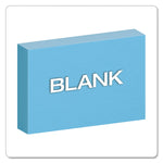 Unruled Index Cards, 4 X 6, Blue, 100/pack