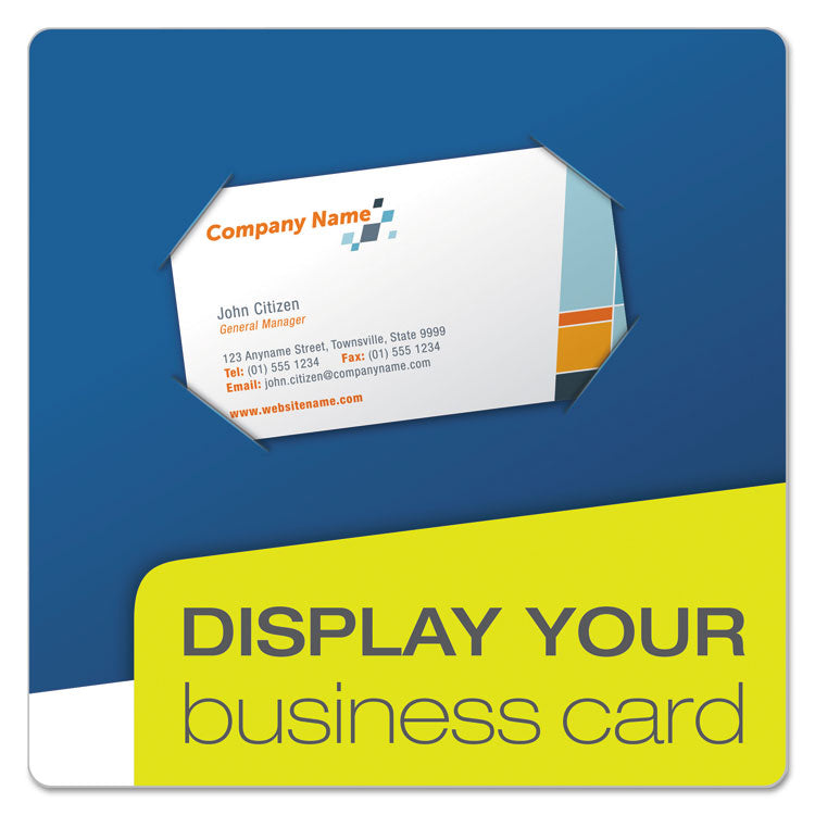 High Gloss Laminated Paperboard Folder, 100-Sheet Capacity, 11 X 8.5, Blue, 25/box