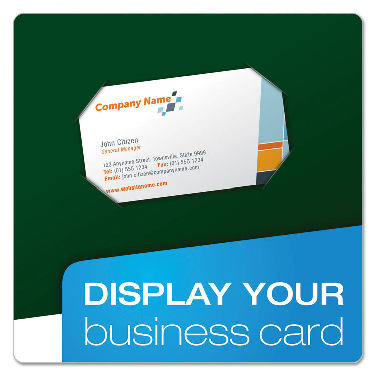 High Gloss Laminated Paperboard Folder, 100-Sheet Capacity, 11 X 8.5, Green, 25/box