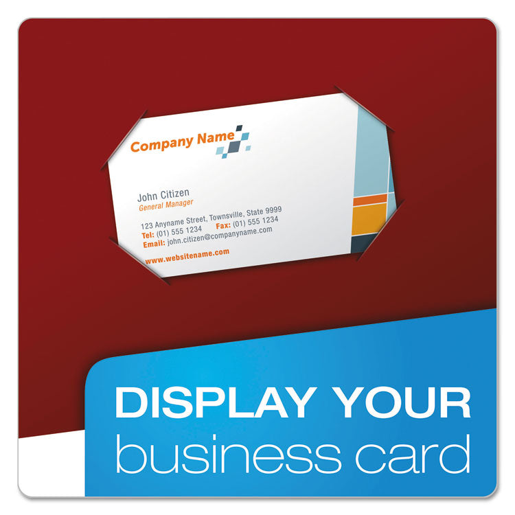 High Gloss Laminated Paperboard Folder, 100-Sheet Capacity, 11 X 8.5, Crimson, 25/box