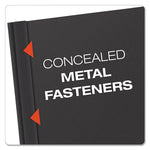 Clear Front Standard Grade Report Cover, Three-Prong Fastener, 0.5" Capacity, 8.5 X 11, Clear/black, 25/box