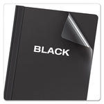 Clear Front Standard Grade Report Cover, Three-Prong Fastener, 0.5" Capacity, 8.5 X 11, Clear/black, 25/box