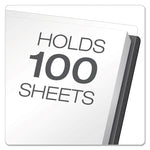 Clear Front Standard Grade Report Cover, Three-Prong Fastener, 0.5" Capacity, 8.5 X 11, Clear/black, 25/box