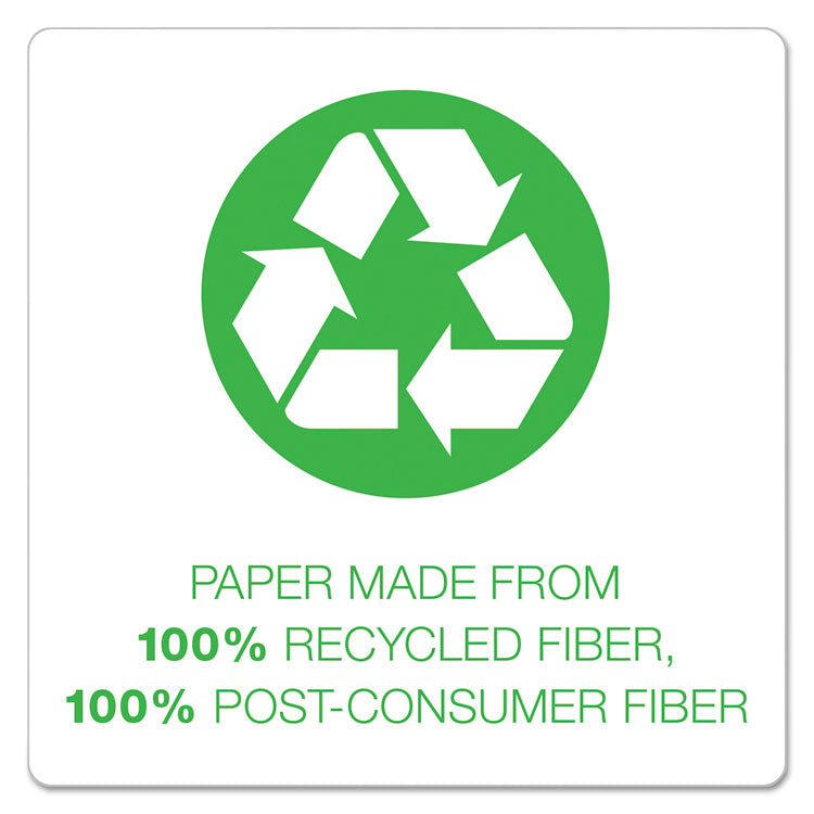 Earthwise By Oxford 100% Recycled Paper Twin-Pocket Portfolio, 100-Sheet Capacity, 11 X 8.5, Natural, 25/box